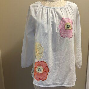 Embroidered Floral Blouse